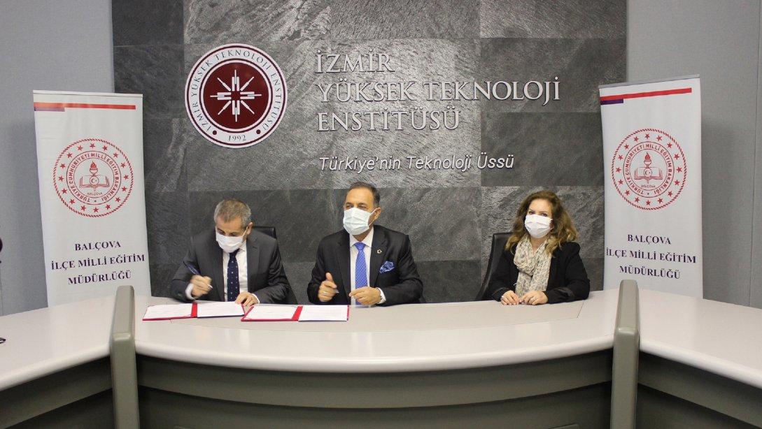 Balçova Kaymakamlığı, Balçova İlçe Milli Eğitim Müdürlüğü ile İzmir Yüksek Teknoloji Enstitüsü arasında İşbirliği Protokolü imzalandı.