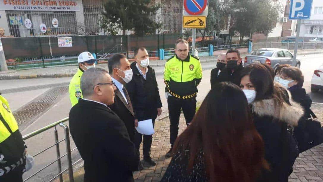Balçova' da Öğrenci Güvenliğini Sağlama Çalışmaları Gerçekleştirildi.